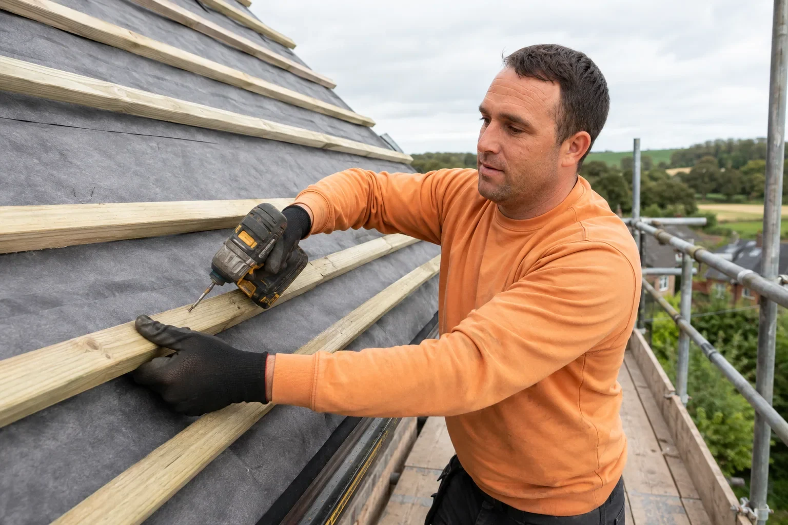 Full roof replacement services from Topmark property maintenance